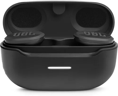 Vista 8 de JBL Endurance Race TWS - Auriculares deportivos inalámbricos resistentes al agua, sonido JBL Pure Bass, hasta 30 horas de duración de batería, IP67
