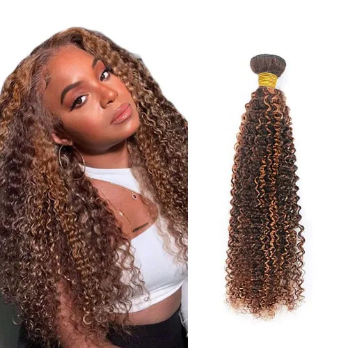 Vista 238 de 300g 1B27 Human Hair Bundles Honey Blonde Bundles Human Hair 10A Brazilian Virgin Remy Hair Extensions 8 10 12 Inch