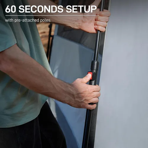 Vista 9 de EVER ADVANCED Blackout 6 Person Camping Tent, Instant Cabin Tent for Family with Vestibule and Large Mesh Windows, 60s Easy Setup, Double Layer