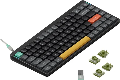 Vista 26 de NuPhy Air75 V2 Teclado mecánico portátil de 75% de bajo perfil, teclado inalámbrico, compatible con Bluetooth/2.4G/USB-C, teclados RGB Bluetooth