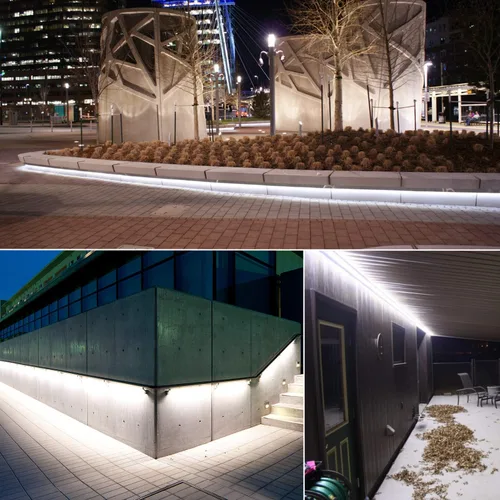 Vista 8 de Tira de luces blancas para exteriores, impermeable, de 16.4 pies, 300 LED, 6000 K, 12 V, flexible, enchufable, para patio, terraza, campamento