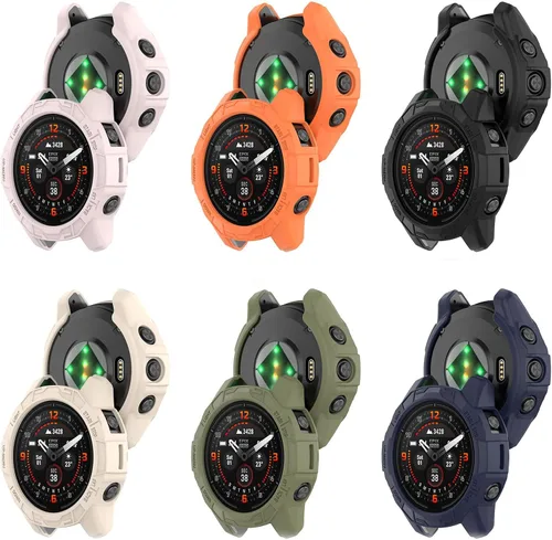 Vista 3 de Funda compatible con Garmin epix Pro (Gen 2) de 1.850 in, cubierta de pantalla de TPU, antiarañazos, marco de parachoques de repuesto, funda 6