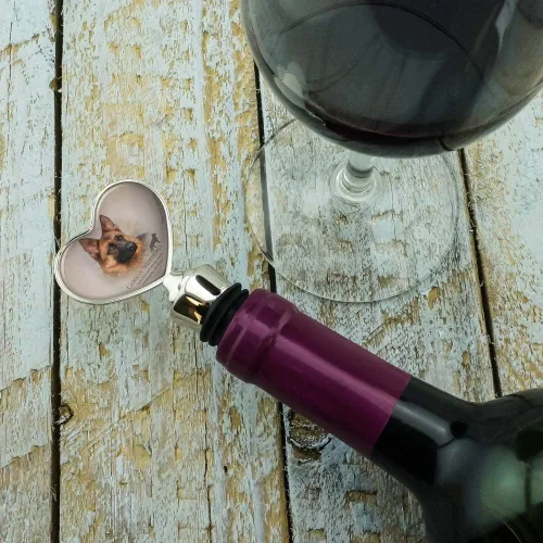 Vista 3 de Tapón de botella de vino de perro de pastor alemán
