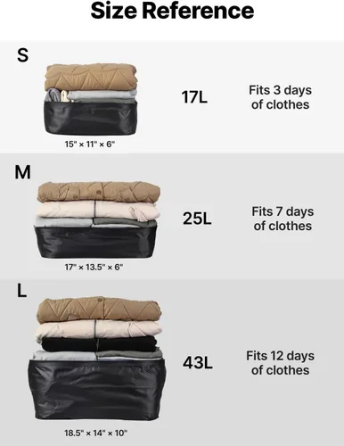 Vista 8 de Bolsas de vacío para viajes con bomba inalámbrica, cremallera abierta de 180°, impermeable IP67, bolsas de compresión reutilizables que ahorran