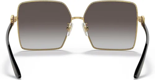Vista 3 de Dolce & Gabbana Gafas de sol redondas a la moda, DoradoGris Claro Gradiente Negro