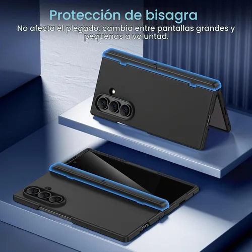 Vista 6 de Funda para Samsung Galaxy Z Fold 5 con protector de pantalla de privacidad, [compatible con Magsafe] [Soporte oculto] [protección de bisagra]