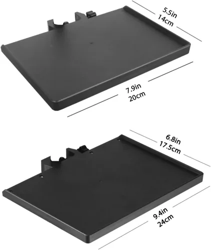 Vista 2 de 2 bandejas universales para micrófono, soporte ajustable para soporte de micrófono, bandeja de soporte para micrófono para hoja de música