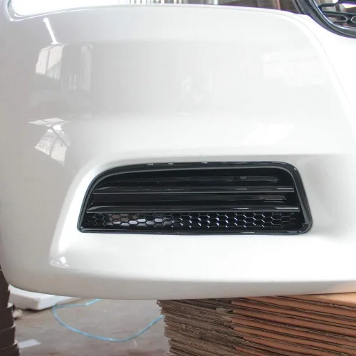 Vista 5 de Crosselec Parachoques delantero de panal niebla lámpara cubierta Tirm para Dodge Charger 2015 2016 2017 2018 2019 2020 2021 SXT