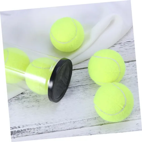 Vista 7 de Toddmomy 6 unidades de cilindro de tenis transparente contenedor negro para pelotas de tenis con tapa, organizador de almacenamiento de pelotas