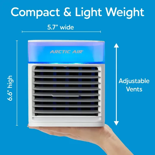 Vista 7 de Arctic Air Pure Chill - Enfriador de aire evaporativo de lujo, potente, silencioso, ligero y portátil con tecnología Hydro-Chill para dormitorio