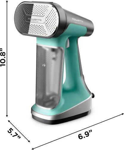 Vista 8 de Rowenta Vaporizador de mano para ropa, vaporizador y plancha Pure Force 2 en 1, 1875 W, vaporizador y planchado vertical/horizontal, ligero, apagado