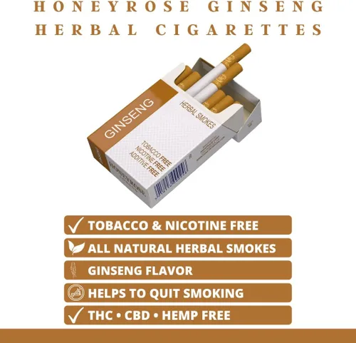Vista 2 de Honeyrose Ginseng - Cigarrillos de hierbas sin tabaco y nicotina