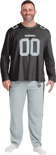 Vista 16 de FOCO NFL mens Nfl Team Logo Gameday Ready Jersey Pajama Set