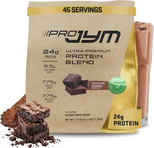 Vista 15 de JYM Supplement Science Pro JYM Proteína en Polvo Sabor Galleta de Chocolate Crujiente - Aislados de Proteína de Suero, Caseína y Proteína de Leche