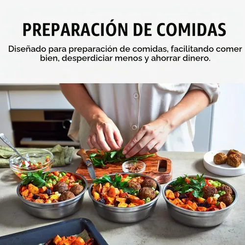 Vista 5 de Taza de almuerzo BLACK + BLUM - Recipientes reutilizables para preparar comidas para picnic y camping - Caja de almacenamiento de alimentos