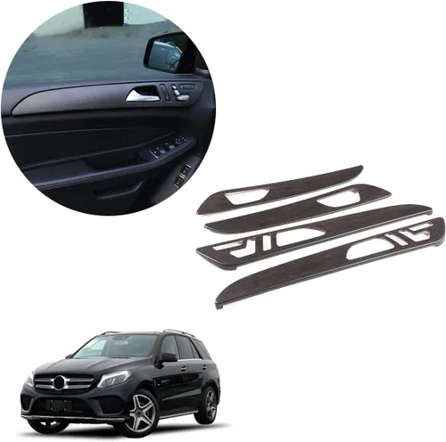 Vista 2 de Plástico ABS de grano de madera de roble para Mercedes Benz ML GLE W166 GL GLS X166 2012-2019 Manija de puerta interior de automóvil Accesorios