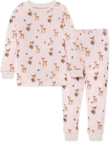 Vista 52 de Burt's Bees Baby Pijama para niña, 2 piezas, camiseta de manga larga y pantalones de algodón orgánico