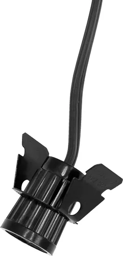 Vista 3 de Creative Hobbies 7110K - Cable de repuesto de una sola luz negra para casa de pueblo de Navidad, luces de calabaza, objetos pequeños, paquete de 1