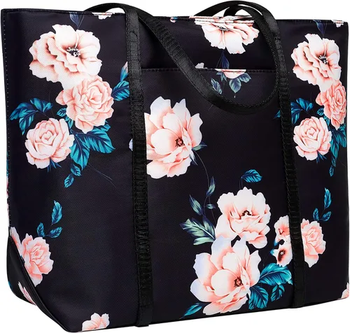 Vista 4 de Bolso de hombro floral para mujer, impermeable, para adolescentes, playa, escuela