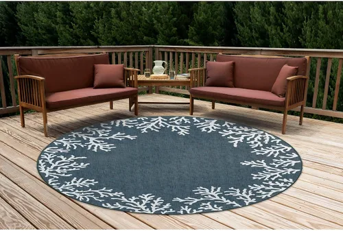 Vista 18 de Liora Manne Carmel - Alfombra decorativa de mezcla sintética para interiores y exteriores, de bajo perfil, contemporánea, decoración de peces Agua