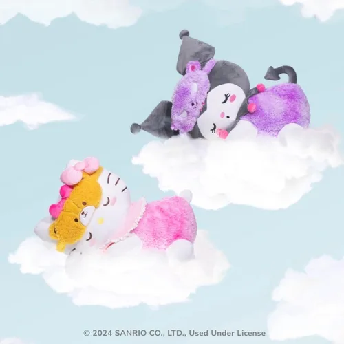 Vista 5 de Hello Kitty y amigos - Peluche durmiente Kuromi de 18 pulgadas