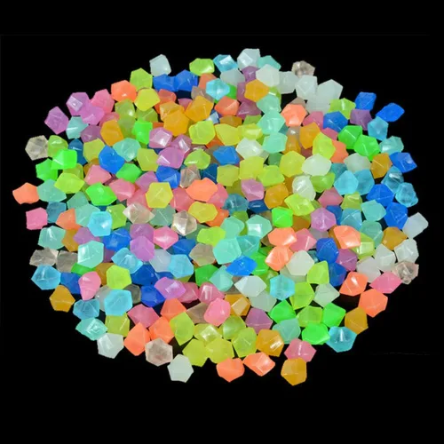 Vista 7 de Muzero Juego de decoración flotante para acuario de pecera, 100 guijarros que brillan en la oscuridad y 2 adornos flotantes de astronautas