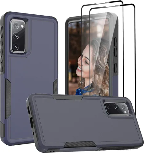 Vista 96 de Jeylly Funda para Samsung Galaxy S10 Plus S10+, ajuste delgado, doble capa, resistente, absorción de golpes, TPU con carcasa trasera de Negro