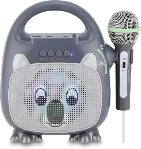Vista 9 de Singimals - Altavoz de karaoke para niños con micrófono, da rienda suelta a la superestrella interior de tu hijo, Bluetooth v5.1, tiempo
