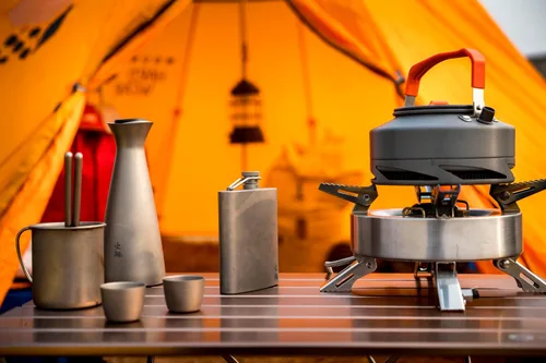 Vista 2 de Fire-Maple Estufa de camping Saturn con alta eficiencia de 4400 W