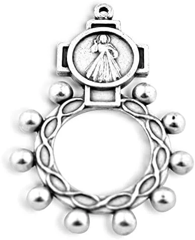 Vista 3 de Anillo de Rosario Católico Indestructible Arte Vaticano 7 sujetos Pack de 5 Christian Home Goods