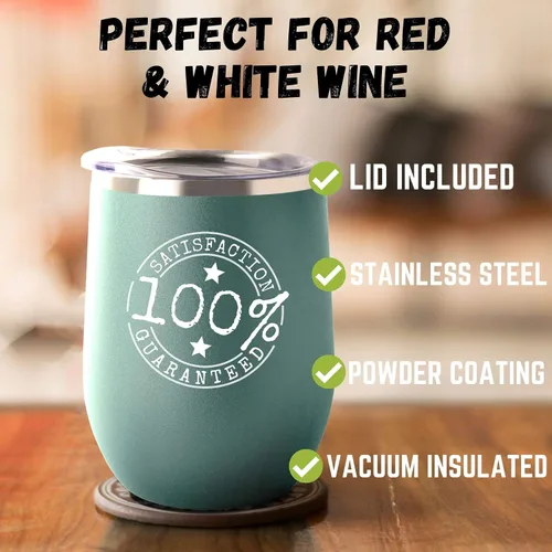 Vista 2 de Sexo en la playa Cóctel Copa de vino Amante Ventilador Divertido Regalo Alcohol Mixto Bebida Aislante Vaso Con Tapa Verde