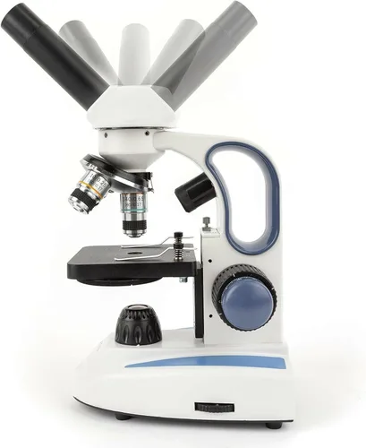 Vista 7 de AmScope Microscopio monocular compuesto inalámbrico digital M158C-2L-E, oculares WF10x y WF25x, aumento de 40x-1000x, iluminación LED superior e