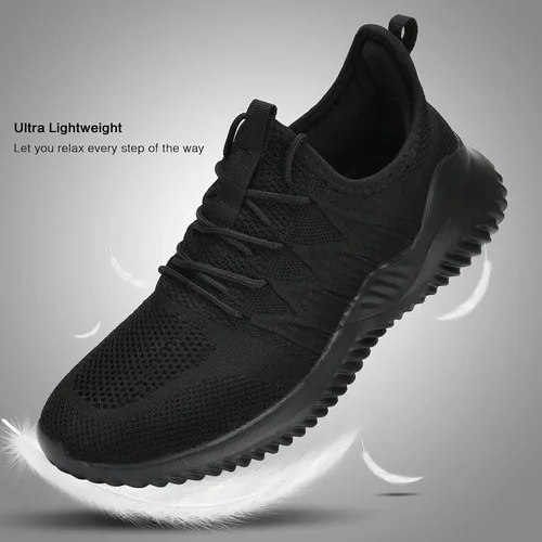Vista 4 de Zapatos deportivos para correr para hombre, ligeros, transpirables, de malla