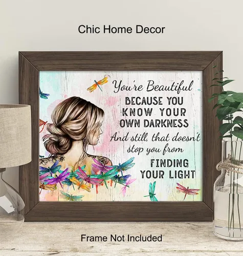 Vista 3 de Decoración de pared con citas positivas – Decoración de pared con citas inspiradoras – Regalos alentadores – Regalos de mejor amiga – Arte bohemio