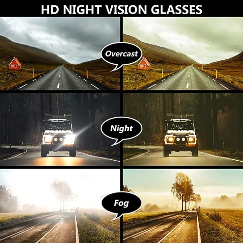Vista 7 de Gafas de visión nocturna, antirreflejos, polarizadas, para aviador, conducción nocturna, para hombres y mujeres, Marco dorado