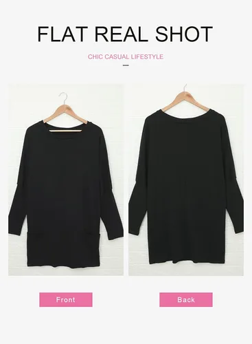 Vista 4 de Dokotoo Camisas casuales de manga larga para mujer, sudaderas ligeras con bolsillos