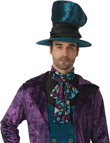Vista 5 de FantastCostumes Disfraz de The Hatter para hombre, disfraz de cuento de hadas para caballero