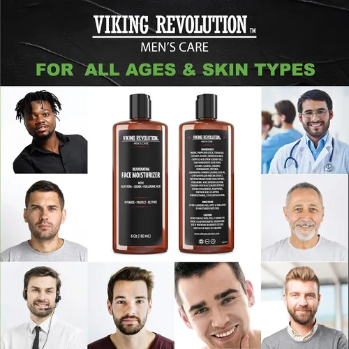 Vista 6 de Viking Revolution - Crema hidratante natural para el cuidado de la piel, crema/loción facial antiarrugas y antienvejecimiento, cuidado facial