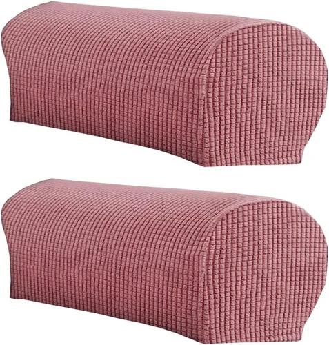 Vista 14 de LINGXIYA Juego de 2 fundas para reposabrazos de sofá, funda elástica suave para sillas, sofás reclinables, fundas protectoras para reposabrazos