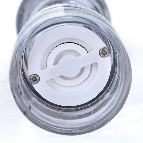Vista 3 de LHS Molinillo de pimienta y salero, juego de 2 saleros y pimenteros con grosor ajustable, transparente