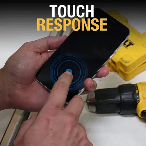 Vista 5 de DEWALT Protector de pantalla de cristal para iPhone 12 Pro Max - Protector de pantalla de vidrio templado compatible con Apple - Protección