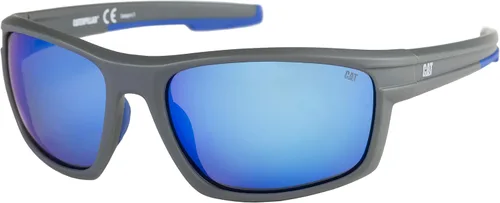Vista 7 de Caterpillar Gafas de sol polarizadas motorizadas rectangulares para hombre Cristal azul marino mate