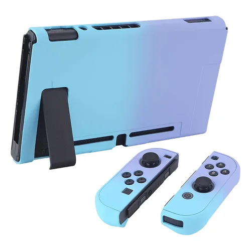 Vista 5 de eXtremeRate PlayVital Cover for Nintendo Switch, Protective Case Protector for Switch - Shock-Absorbent Anti-Scratch Dockable Durable Hard Shell
