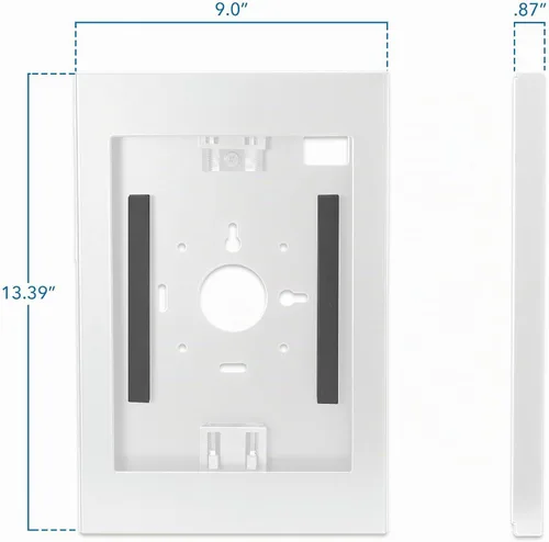 Vista 8 de Mount-It! - Soporte antirrobo para iPad con cerradura de perfil bajo, color Blanco