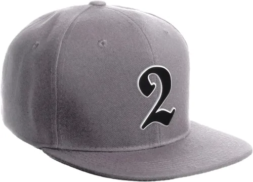 Vista 717 de Daxton Gorra clásica con visera de billete plano con letras del alfabeto inglés antiguo de la A a la Z