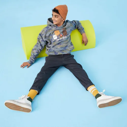 Vista 3 de Sudaderas con capucha destacadas para niños y niñas sudadera con capucha sin etiqueta para niños