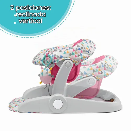 Vista 2 de Summer Infant Asiento de Piso Learn-to-Sit de 2 Posiciones (Rosa Funfetti) – Sienta al Bebé en Este Asiento de Actividad Ajustable Apropiado