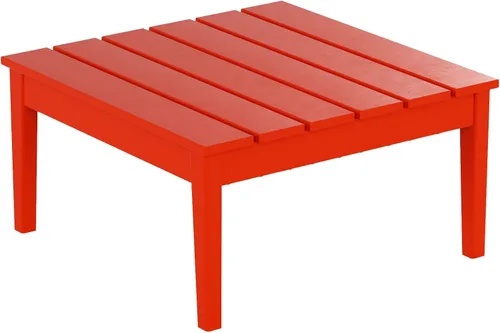 Vista 16 de WestinTrends Ashore - Mesa de centro para exteriores, 32 pulgadas de madera de polietileno Adirondack para todo tipo de clima, mesa auxiliar Negro