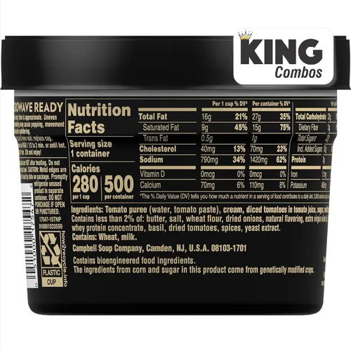 Vista 2 de Campbell's Slow Kettle Style - Galletas de tomate y albahaca dulce, 15.5 onzas. Tina + King Combos QR Code paquete de (2)