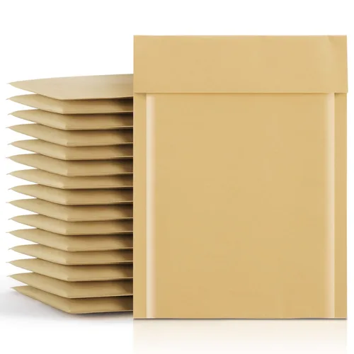 Vista 33 de Fuxury Paquete de 25 sobres de burbujas de papel kraft de 8.5 x 12 pulgadas, sobres acolchados de fuerte adherencia autosellados, sobres acolchados